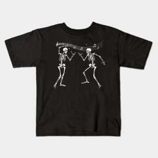 dancing skeletons Kids T-Shirt